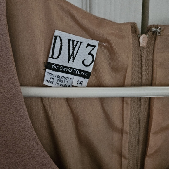 Vtg Black/Tan Pantsuit - Picture 4 of 5